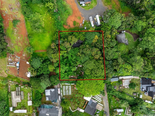 47-66 Okana Pl, Kaneohe, HI 96744 - aerial view of property's location with property parcel outlined