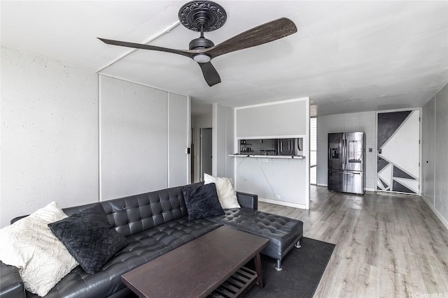 95-20 Waihonu St Unit C805, Mililani, HI 96789 - living area with wood finished floors and ceiling fan