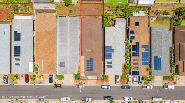 94-444 Alapine St, Waipahu, HI 96797 - aerial view of residential area with property parcel outlined
