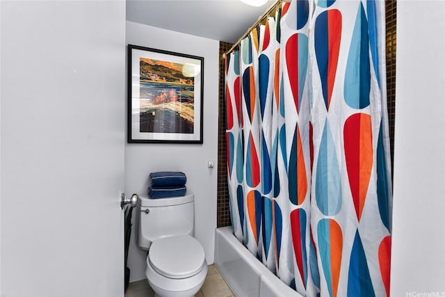322 Aoloa St Unit 1708, Kailua, HI 96734 - bathroom with shower / bath combination with curtain and tile patterned flooring