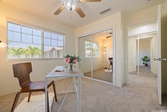 91-1221 Kanela St Unit M54, Ewa Beach, HI 96706 - carpeted office featuring a ceiling fan