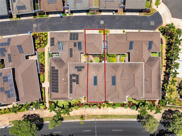 91-1312 Keoneula Blvd Unit 203, Ewa Beach, HI 96706 - aerial perspective of suburban area with property boundaries highlighted