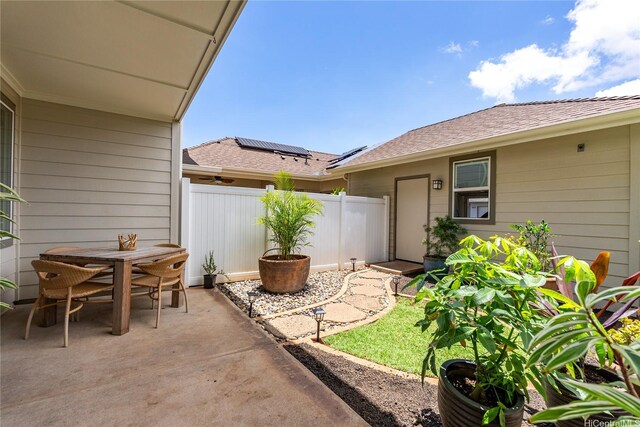 91-1312 Keoneula Blvd Unit 203, Ewa Beach, HI 96706 - view of patio featuring outdoor dining space
