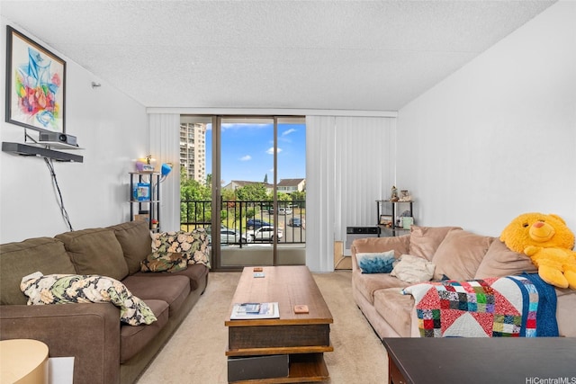 98-402 Koauka Loop Unit 216, Aiea, HI 96701 - living area featuring a textured ceiling and carpet