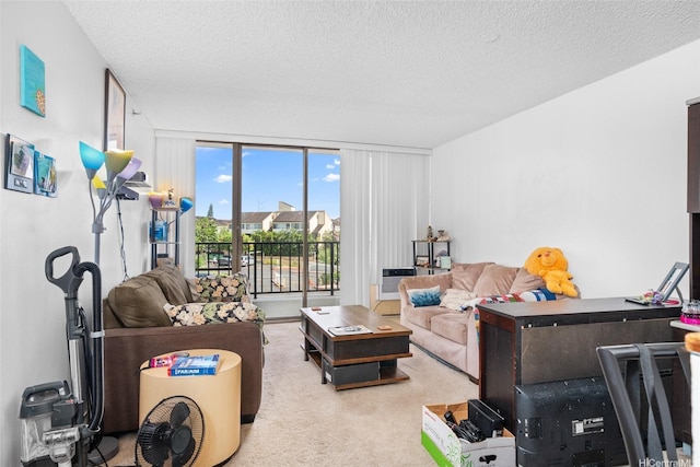 98-402 Koauka Loop Unit 216, Aiea, HI 96701 - living room with carpet and a textured ceiling
