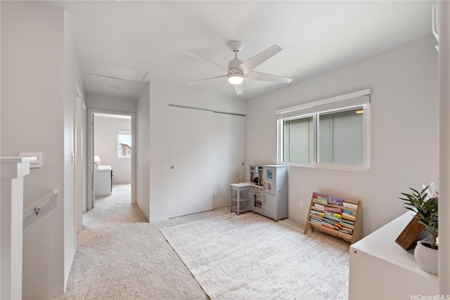 91-1641 Honouliuli St Unit 42, Ewa Beach, HI 96706 - rec room featuring carpet flooring and ceiling fan