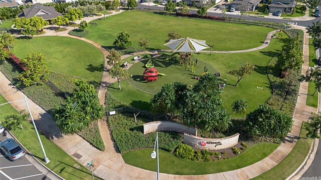 91-1641 Honouliuli St Unit 42, Ewa Beach, HI 96706 - aerial view of property and surrounding area featuring nearby suburban area and a community park