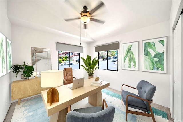 91-1517 Wahane St, Kapolei, HI 96707 - office with ceiling fan