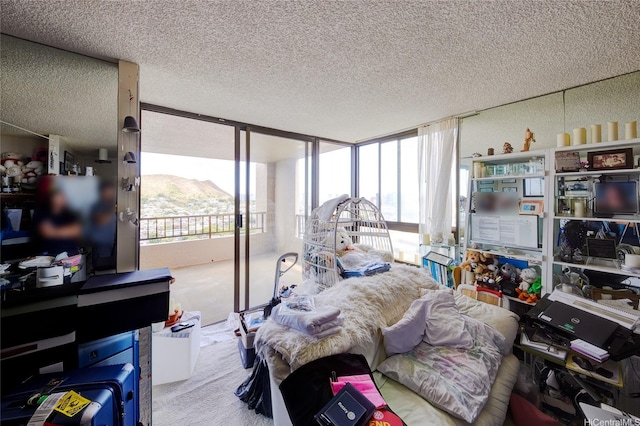 55 S Judd St Unit 2206, Honolulu, HI 96817 - bedroom featuring access to outside and a textured ceiling
