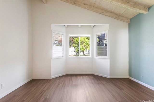 1482 Honokahua St, Honolulu, HI 96825 - unfurnished room with wood finished floors and wood ceiling