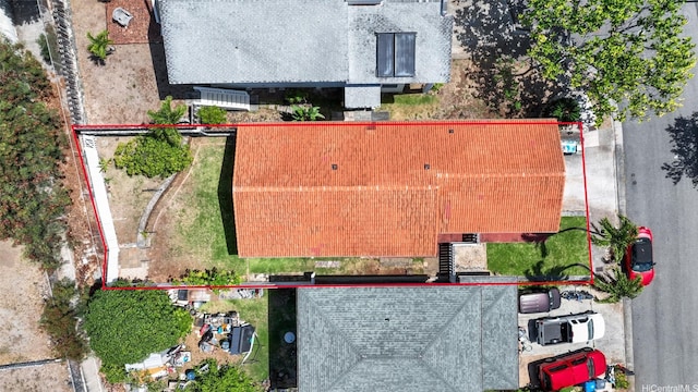 1482 Honokahua St, Honolulu, HI 96825 - aerial overview of property's location featuring property boundaries highlighted