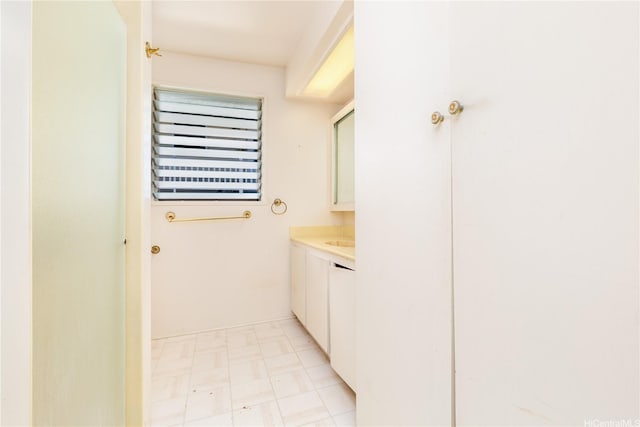 3038 Lanikaula St, Honolulu, HI 96822 - bathroom featuring vanity and tile patterned floors