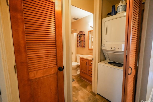 57-101 Kuilima Dr Unit 189, Kahuku, HI 96731 - laundry area with estacked washer and dryer