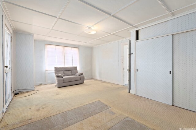 1186 Alewa Dr, Honolulu, HI 96817 - sitting room featuring carpet floors