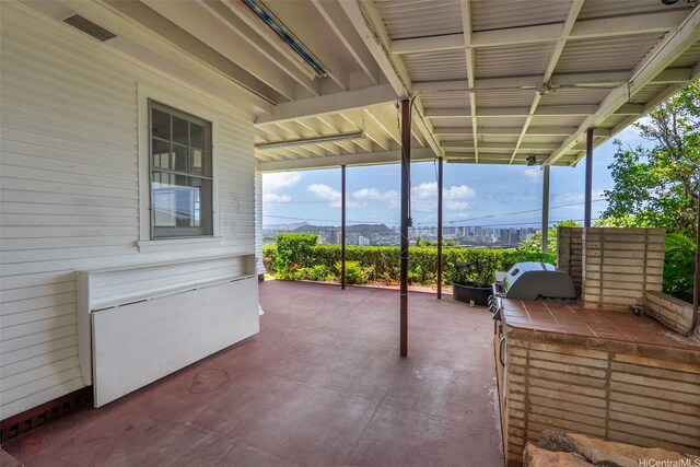 1186 Alewa Dr, Honolulu, HI 96817 - view of patio with area for grilling