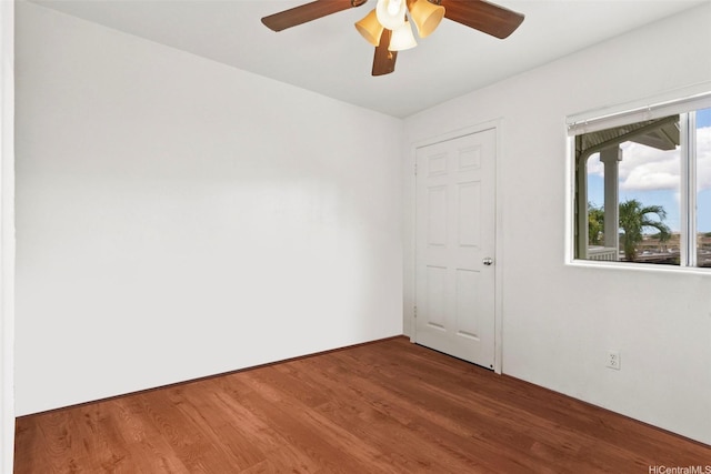 94-510 Lumiaina St Unit J202, Waipahu, HI 96797 - empty room featuring wood finished floors and ceiling fan