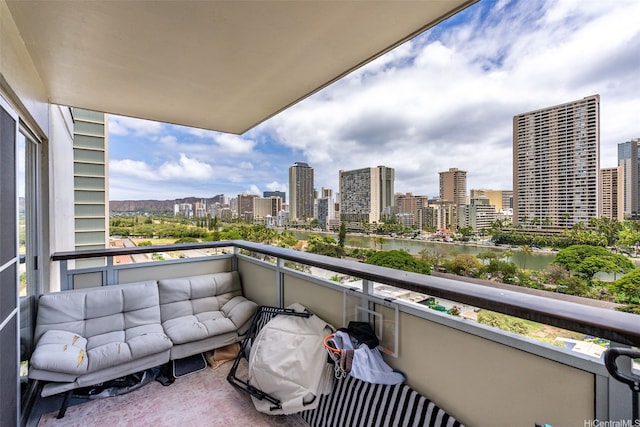 509 University Ave Unit 1001, Honolulu, HI 96826 - balcony with a view of skyline and a water view