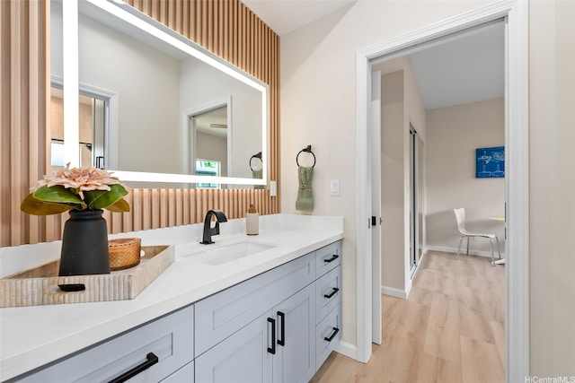 1076 Kahili St, Kailua, HI 96734 - bathroom with wood finished floors and vanity