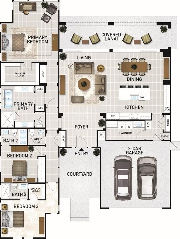 91-1393 Halili St, Ewa Beach, HI 96706 - view of property floor plan