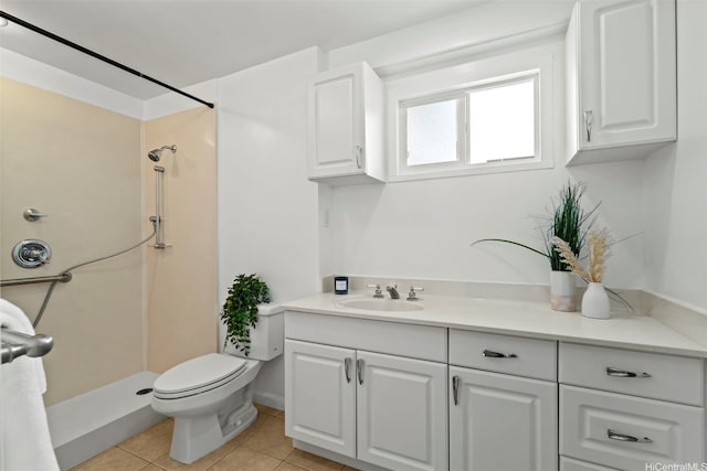 45-825 Anoi Rd, Kaneohe, HI 96744 - bathroom with tile patterned flooring, a shower, and vanity