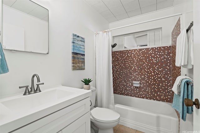 45-825 Anoi Rd, Kaneohe, HI 96744 - full bath with vanity, shower / tub combo with curtain, and tile patterned flooring
