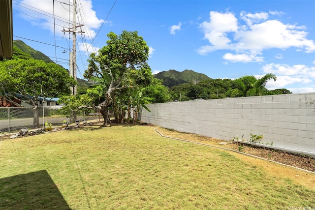 45-825 Anoi Rd, Kaneohe, HI 96744 - fenced backyard featuring a mountain view