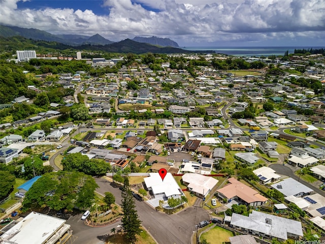 45-825 Anoi Rd, Kaneohe, HI 96744 - aerial overview of property's location featuring mountains