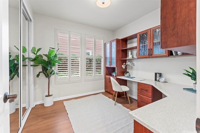 520 Lunalilo Home Rd Unit 208, Honolulu, HI 96825 - office with built in study area and light wood finished floors