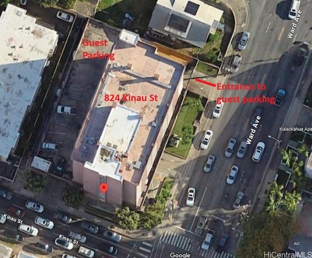 824 Kinau St Unit 403, Honolulu, HI 96813 - aerial view of property's location