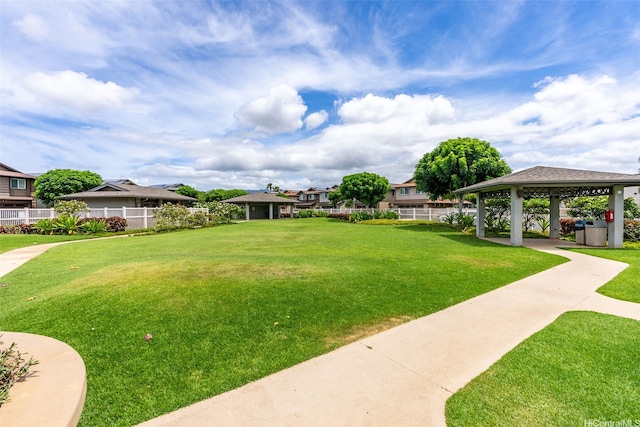 91-1001 Keaunui Dr Unit 97, Ewa Beach, HI 96706 - view of yard featuring a gazebo and a residential view