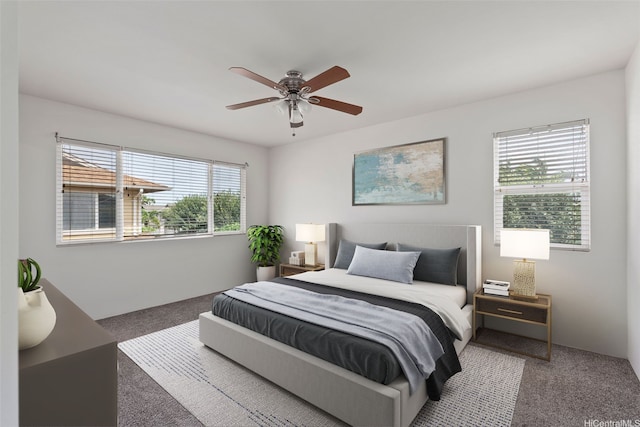 91-1001 Keaunui Dr Unit 97, Ewa Beach, HI 96706 - carpeted bedroom with ceiling fan