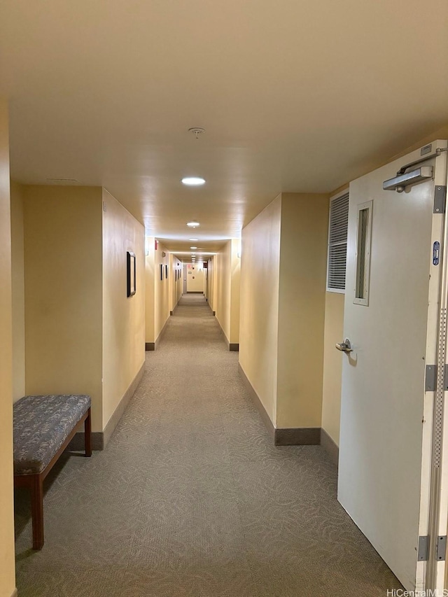 1314 Kalakaua Ave Unit 304, Honolulu, HI 96826 - hallway with light colored carpet and recessed lighting