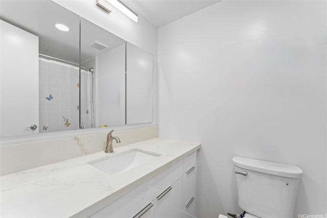 700 Richards St Unit 1709, Honolulu, HI 96813 - full bathroom featuring vanity and toilet