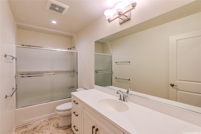 94-1188 Kalahikiola Dr Unit 1005, Waipahu, HI 96797 - bathroom featuring vanity, combined bath / shower with glass door, and recessed lighting