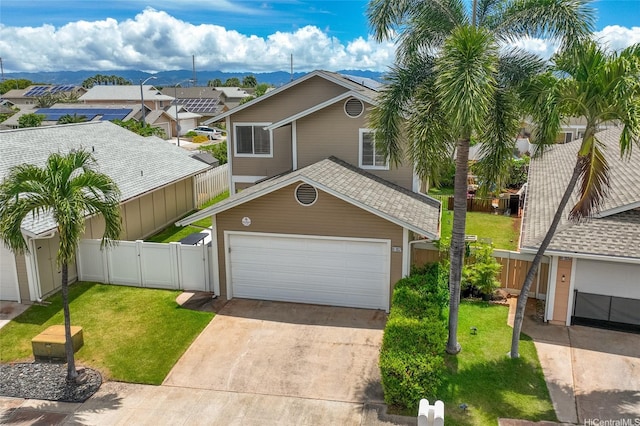 91-2037 Pahuhu Pl, Ewa Beach, HI 96706 - view of front of property featuring driveway, a garage, a gate, and a residential view