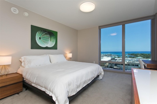 1555 Kapiolani Blvd Unit 1205, Honolulu, HI 96814 - bedroom with expansive windows and light carpet