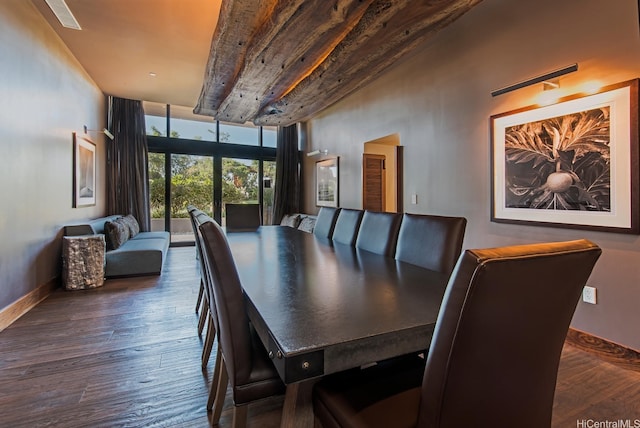 1555 Kapiolani Blvd Unit 1205, Honolulu, HI 96814 - dining area featuring wood finished floors and expansive windows