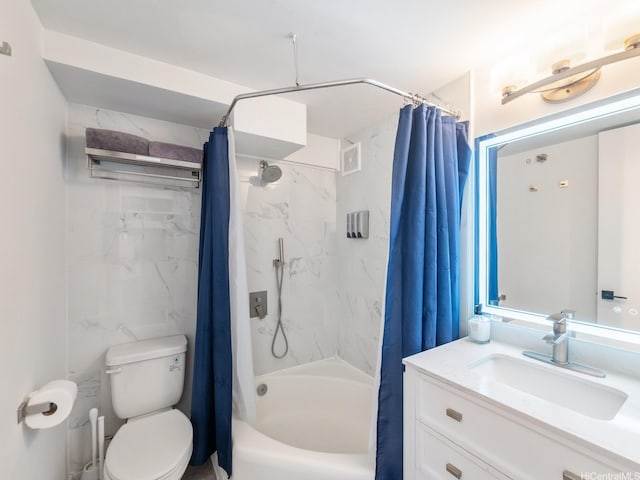 445 Seaside Ave Unit 720, Honolulu, HI 96815 - full bathroom featuring vanity and shower / tub combo with curtain