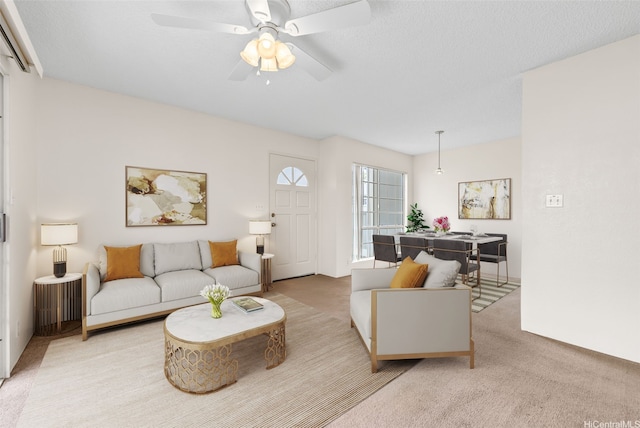 94-1369 Kulewa Loop Unit 14B, Waipahu, HI 96797 - living area with carpet and ceiling fan