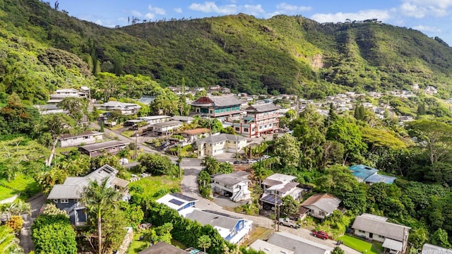 3634 Halekipa Pl, Honolulu, HI 96816 - aerial view of residential area featuring a mountainous background