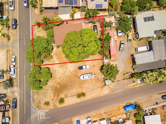 84-856 Lahaina St Unit A, Waianae, HI 96792 - aerial view of property and surrounding area featuring property boundaries highlighted