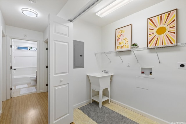 95-246 Wailawa St, Mililani, HI 96789 - washroom with washer hookup, electric panel, and hookup for an electric dryer