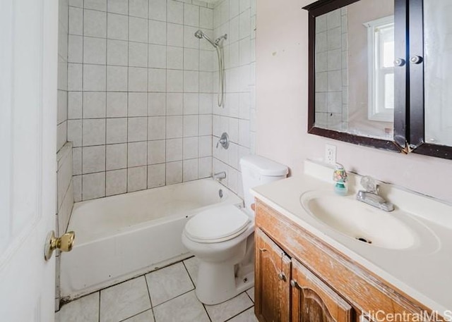 73-4154 Kahauli Pl, Kailua Kona, HI 96740 - bathroom with vanity, tile patterned flooring, and bathtub / shower combination