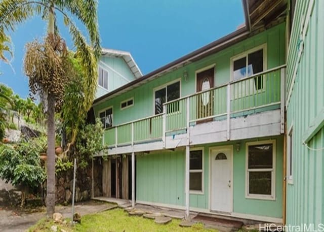 73-4154 Kahauli Pl, Kailua Kona, HI 96740 - rear view of property with a balcony