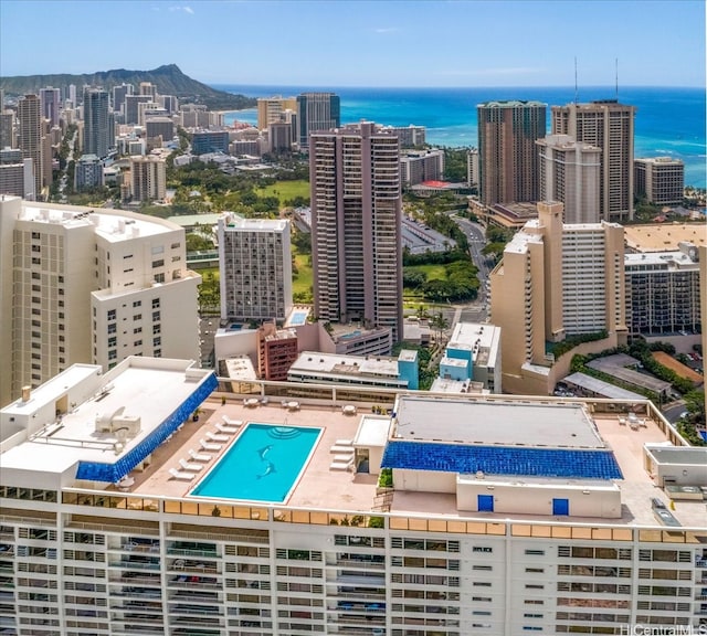 400 Hobron Ln Unit 603, Honolulu, HI 96815 - view of urban area with a nearby body of water and a pool area