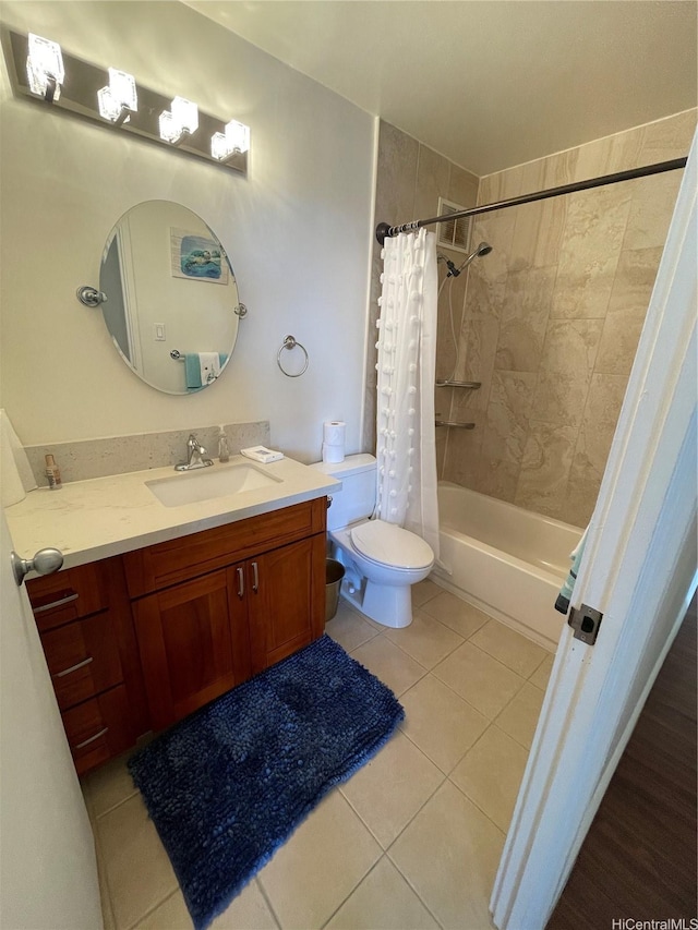 475 Atkinson Dr Unit 1909, Honolulu, HI 96814 - full bathroom featuring tile patterned floors, vanity, and shower / bath combo with shower curtain