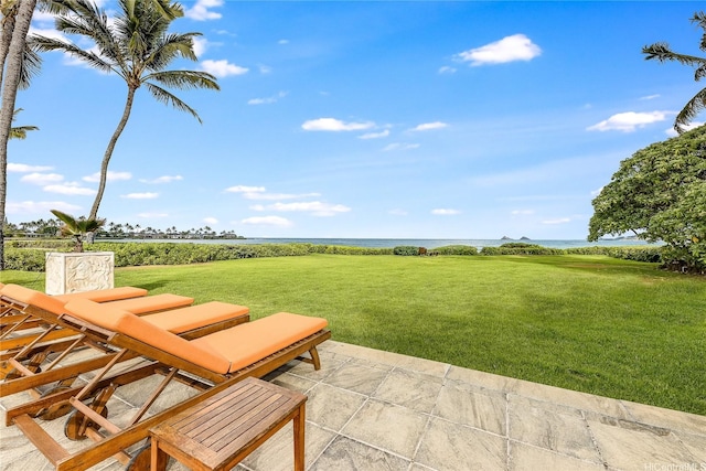 47 Kailuana Pl, Kailua, HI 96734 - view of patio with a water view