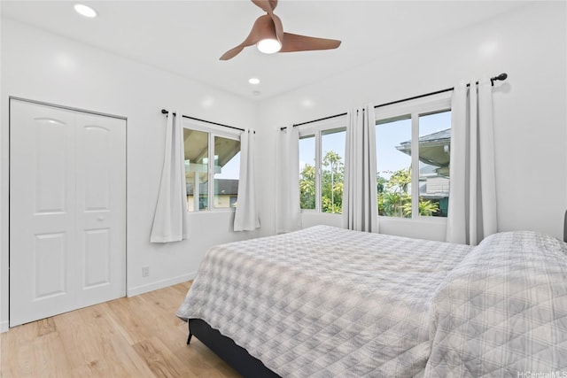 115A Makaweo St, Wahiawa, HI 96786 - bedroom featuring light wood-type flooring and ceiling fan