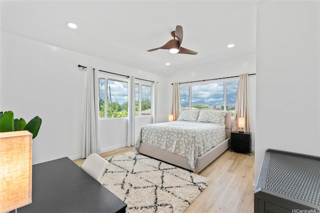 115A Makaweo St, Wahiawa, HI 96786 - bedroom featuring light wood finished floors, recessed lighting, and a ceiling fan