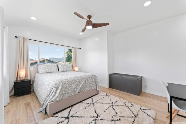 115A Makaweo St, Wahiawa, HI 96786 - bedroom featuring wood finished floors, ceiling fan, and recessed lighting